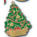 Christmas Tree Shape Ornament (2 1/2"x3 1/4") - Imported